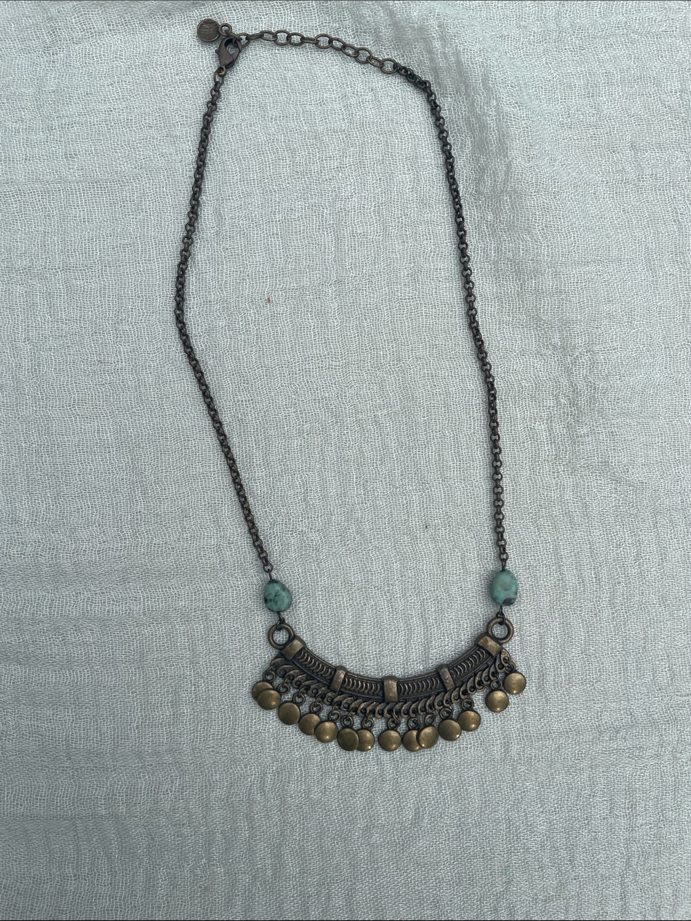 Boho Necklace with turquoise stones